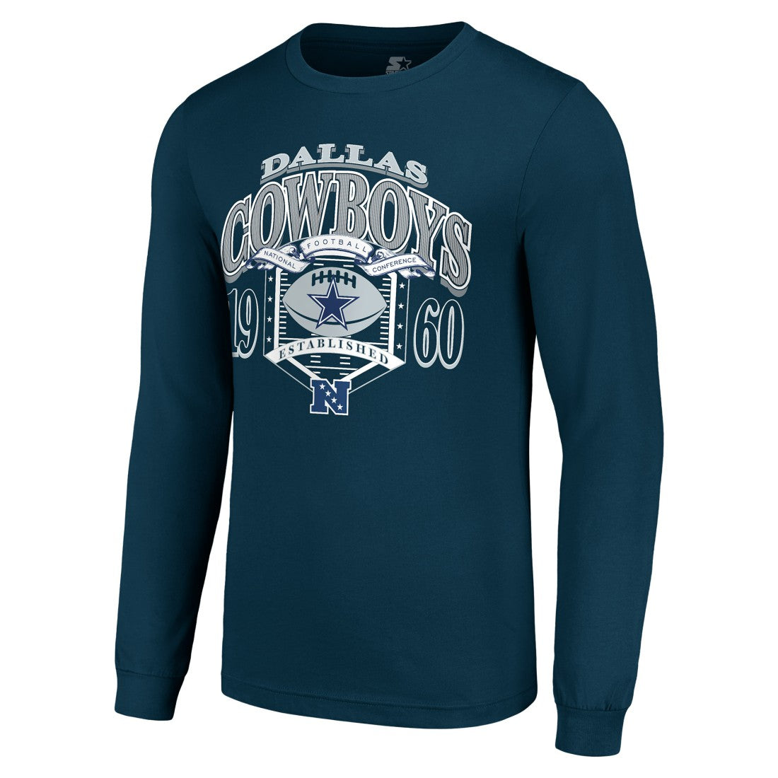 Dallas Cowboys  Starter Retro Long Sleeve Graphic T-Shirt