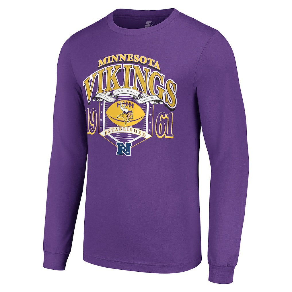 Minnesota Vikings  Starter Retro Long Sleeve Graphic T-Shirt