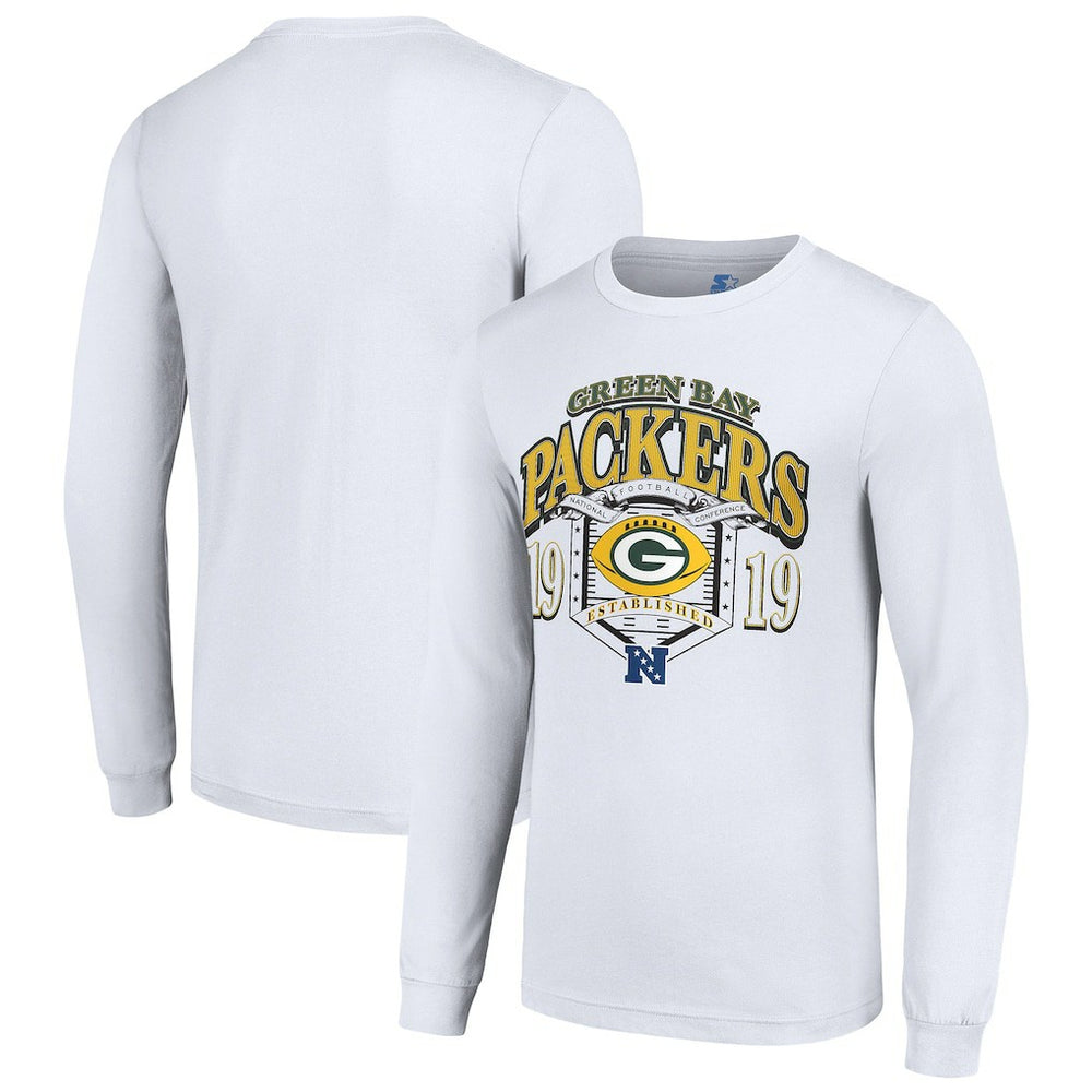 Green Bay Packers  Starter Retro Long Sleeve Graphic T-Shirt