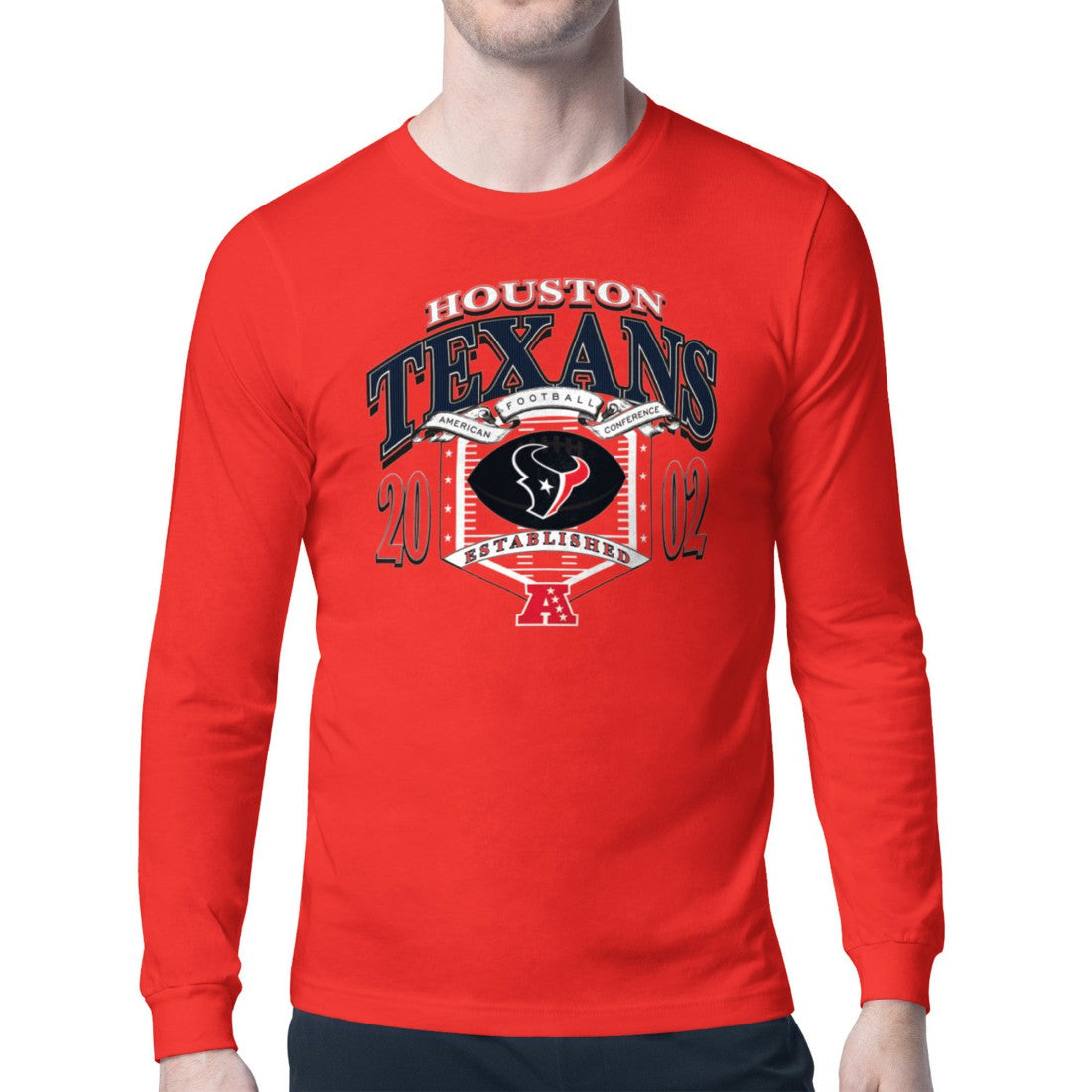 Houston Texans  Starter Retro Long Sleeve Graphic T-Shirt
