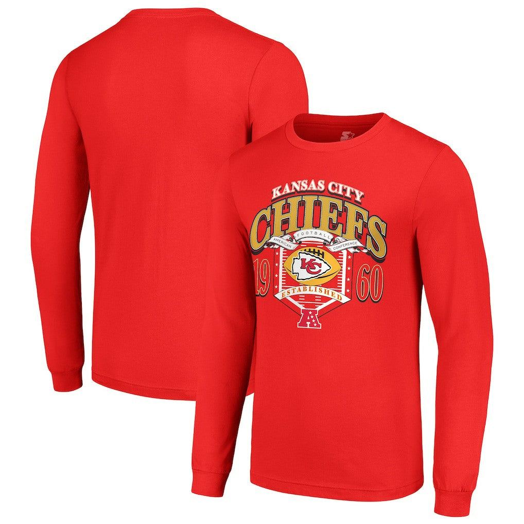 Kansas City Chiefs  Starter Retro Long Sleeve Graphic T-Shirt