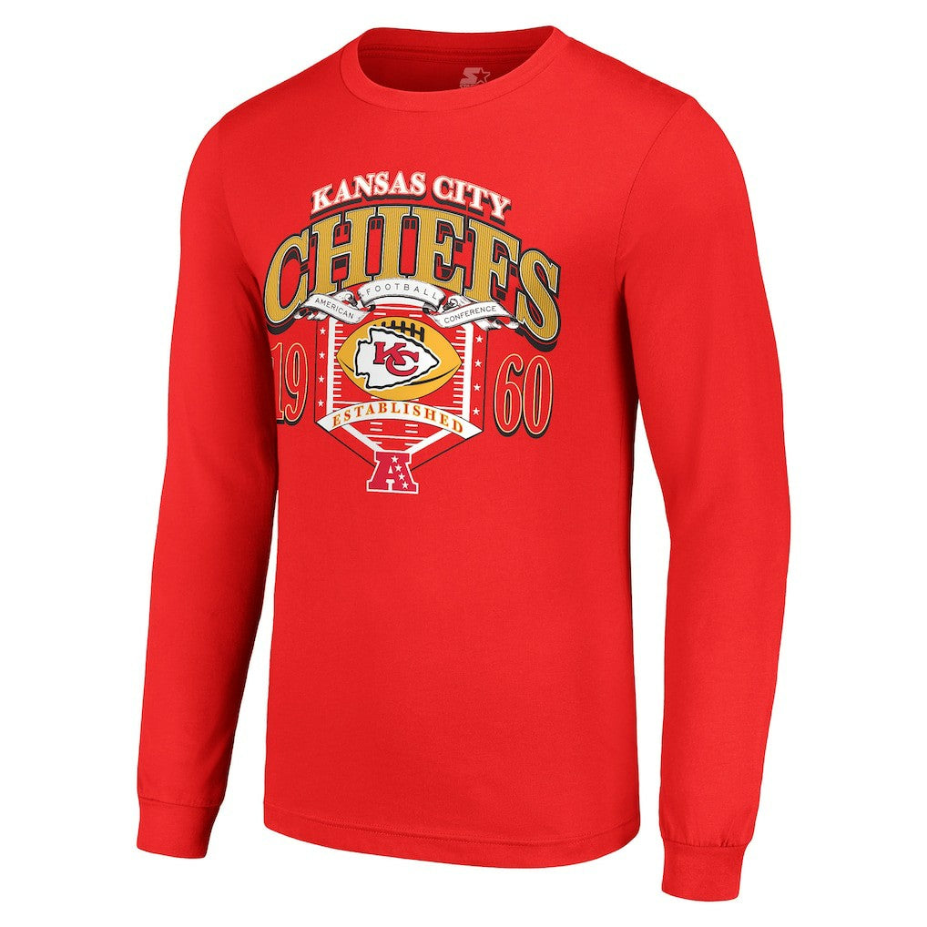 Kansas City Chiefs  Starter Retro Long Sleeve Graphic T-Shirt
