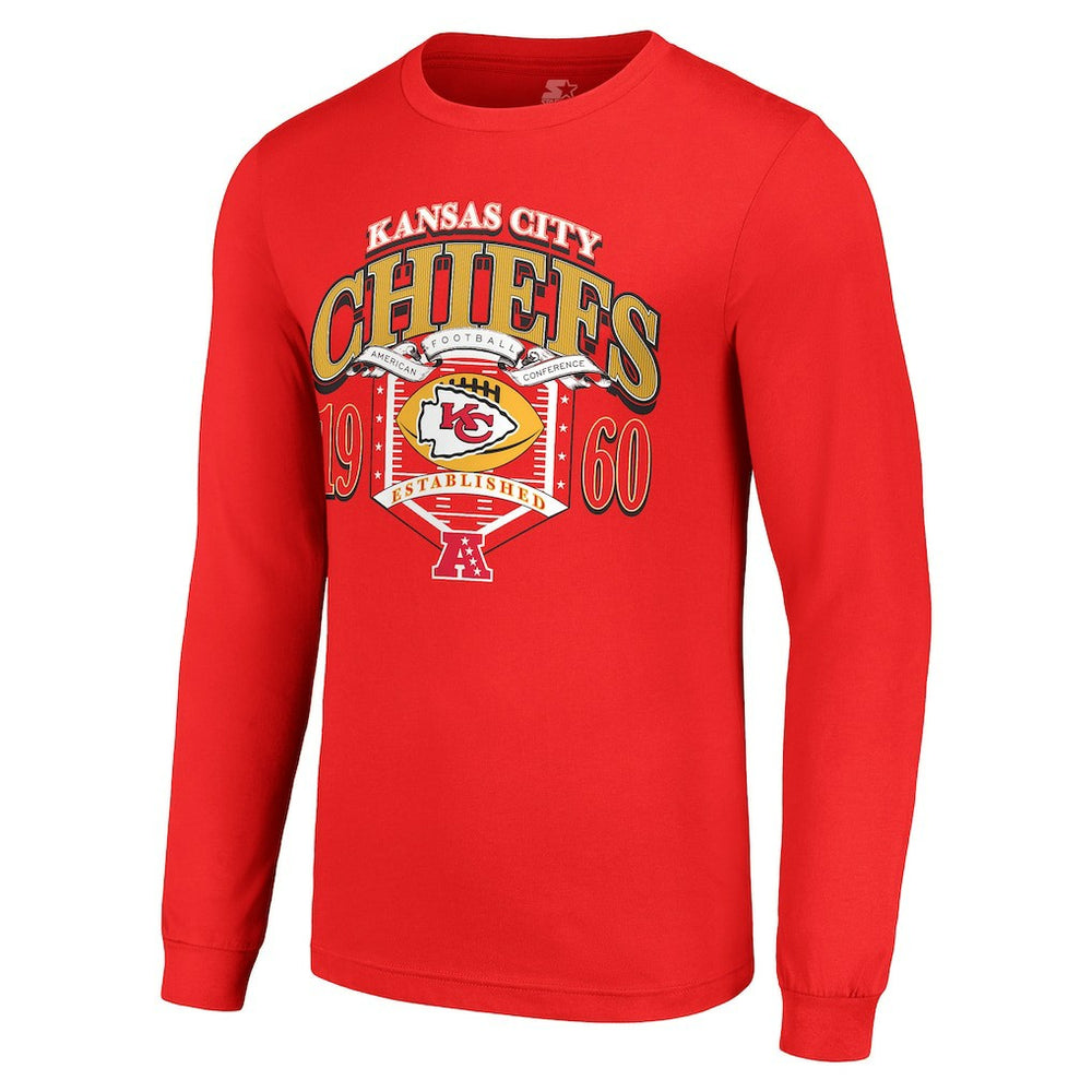 Kansas City Chiefs  Starter Retro Long Sleeve Graphic T-Shirt