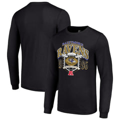 Baltimore Ravens  Starter Retro Long Sleeve Graphic T-Shirt