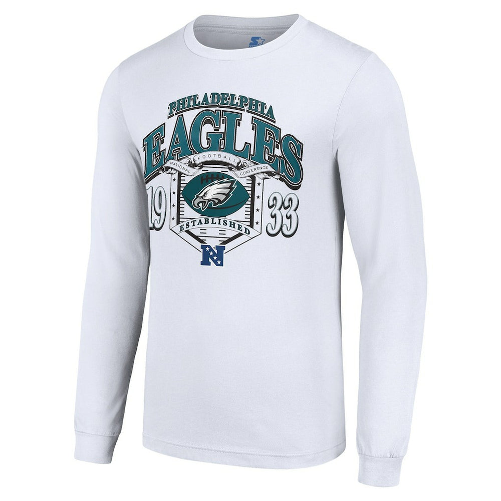 Philadelphia Eagles  Starter Retro Long Sleeve Graphic T-Shirt
