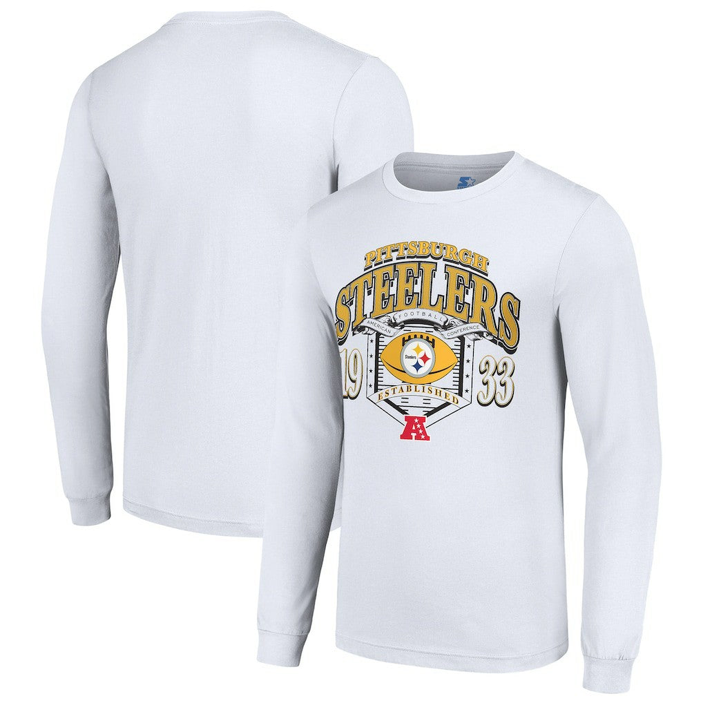Pittsburgh Steelers  Starter Retro Long Sleeve Graphic T-Shirt