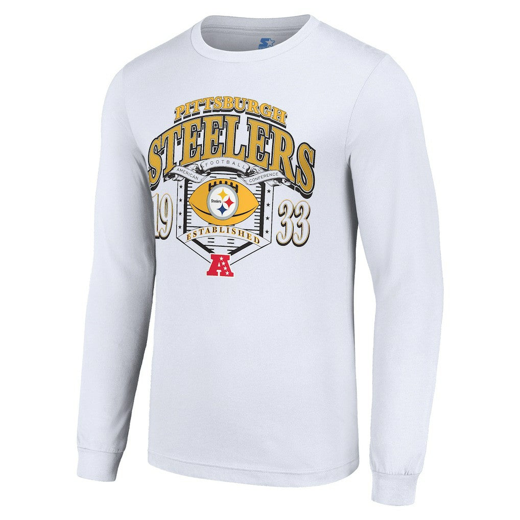Pittsburgh Steelers  Starter Retro Long Sleeve Graphic T-Shirt