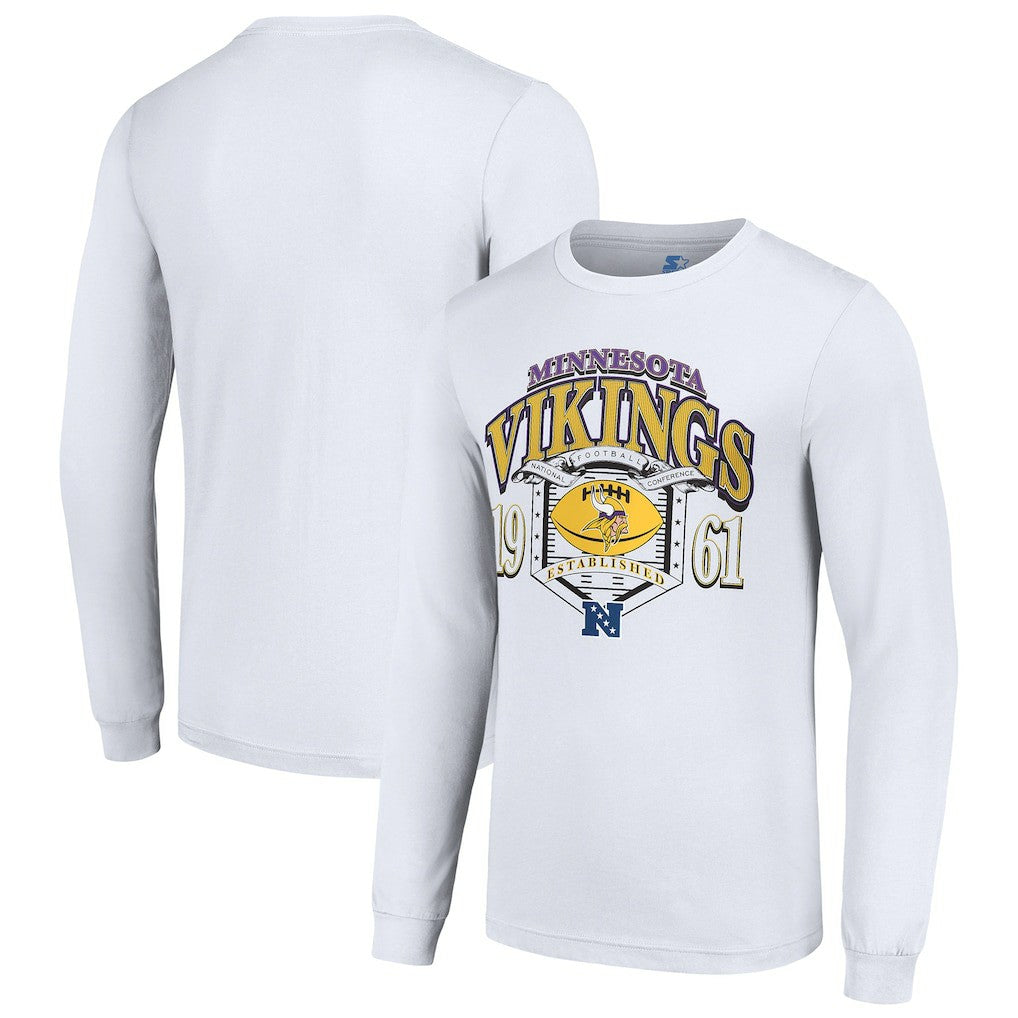 Minnesota Vikings  Starter Retro Long Sleeve Graphic T-Shirt