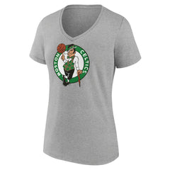 Boston Celtics Women's Primary Logo V-Neck T-Shirt For Sale