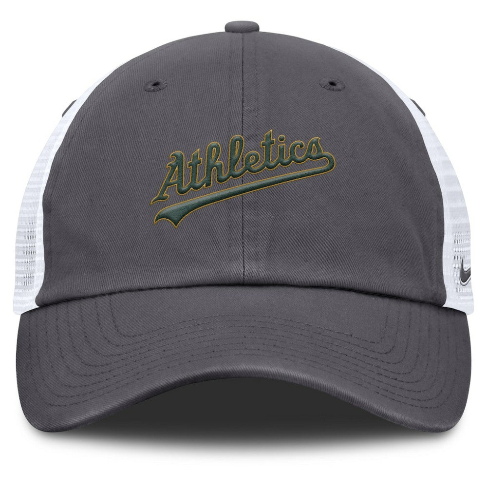 Athletics Nike Wordmark Club Adjustable Trucker Hat | MLB Near me