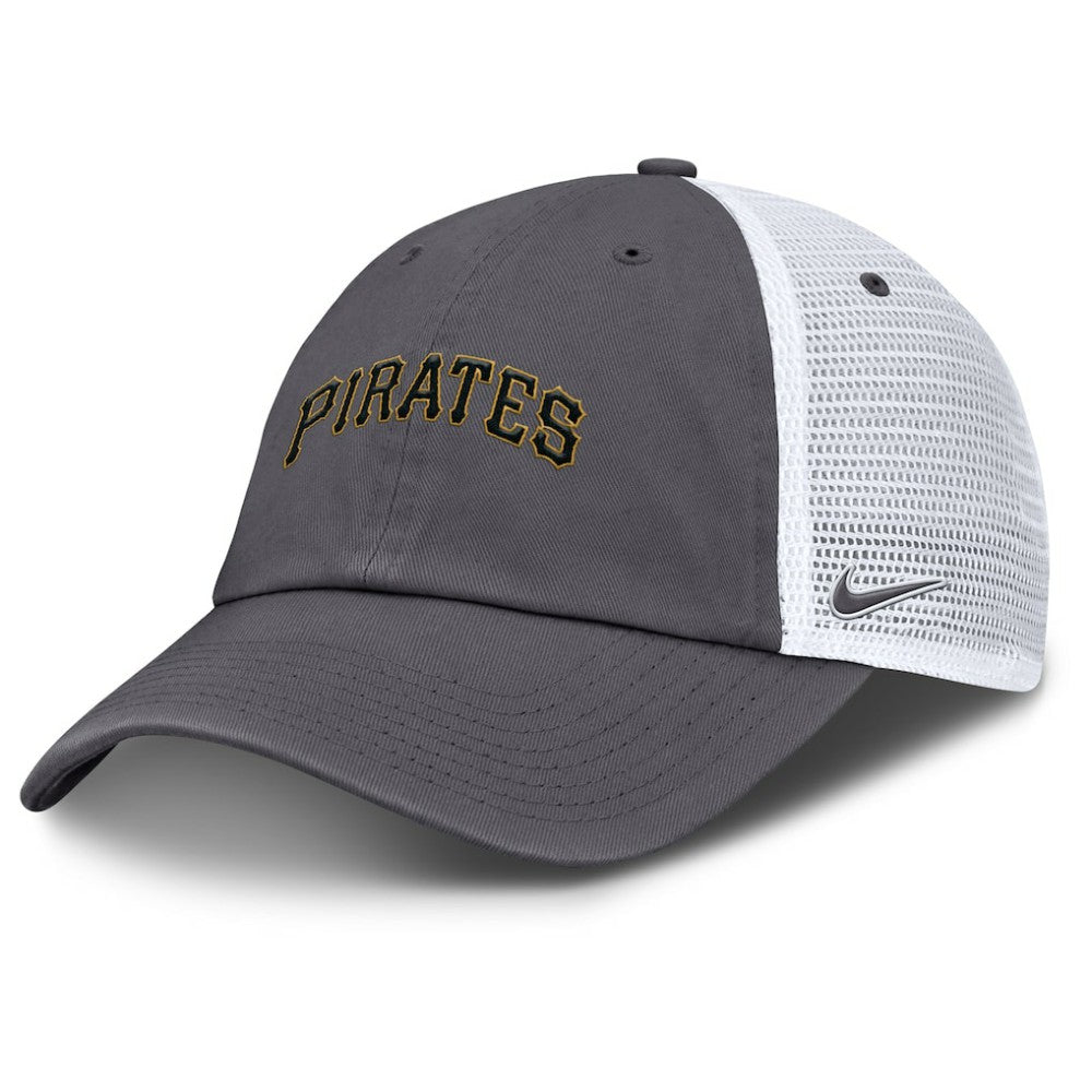 Pittsburgh Pirates Nike Wordmark Club Adjustable Trucker Hat | MLB US