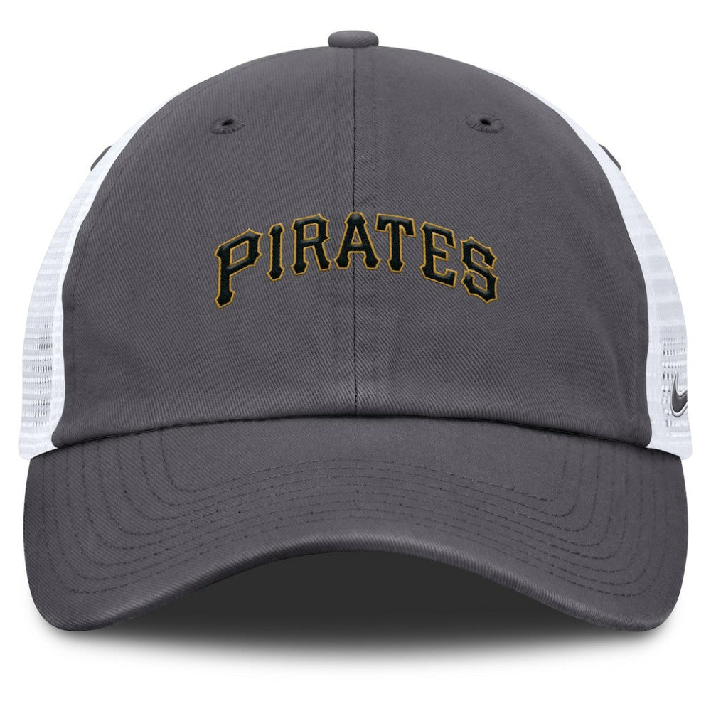 Pittsburgh Pirates Nike Wordmark Club Adjustable Trucker Hat | MLB US