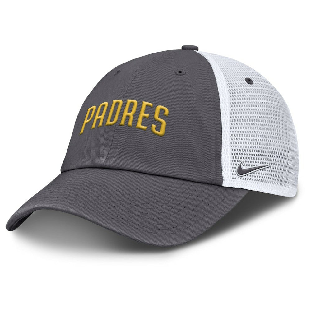 San Diego Padres Nike Wordmark Club Adjustable Trucker Hat | MLB Outlet