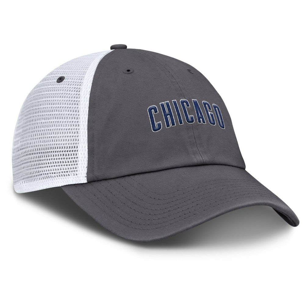 Chicago Cubs Nike Wordmark Club Adjustable Trucker Hat | MLB Discount