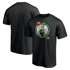 Boston Celtics Midnight Mascot T-Shirt New
