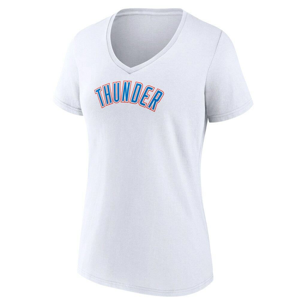 Oklahoma City Thunder Women's Wordmark Home V-Neck T-Shirt On Sale