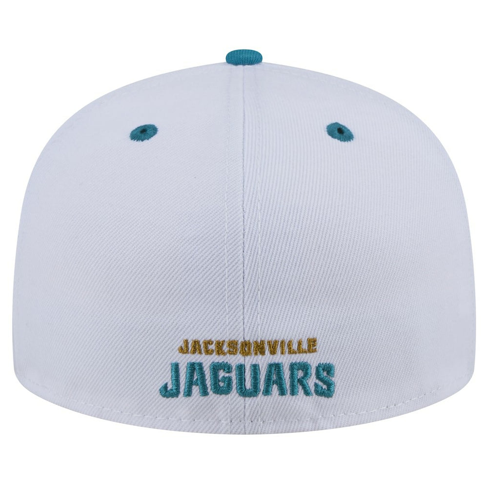 Jacksonville Jaguars New Era Throwback Logo Flipside Two-Tone 59FIFTY Fitted Hat