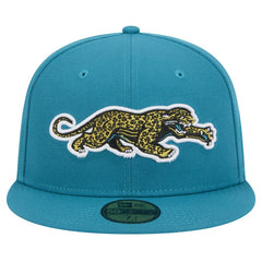 Jacksonville Jaguars New Era Throwback Crawl Omaha 59FIFTY Fitted Hat