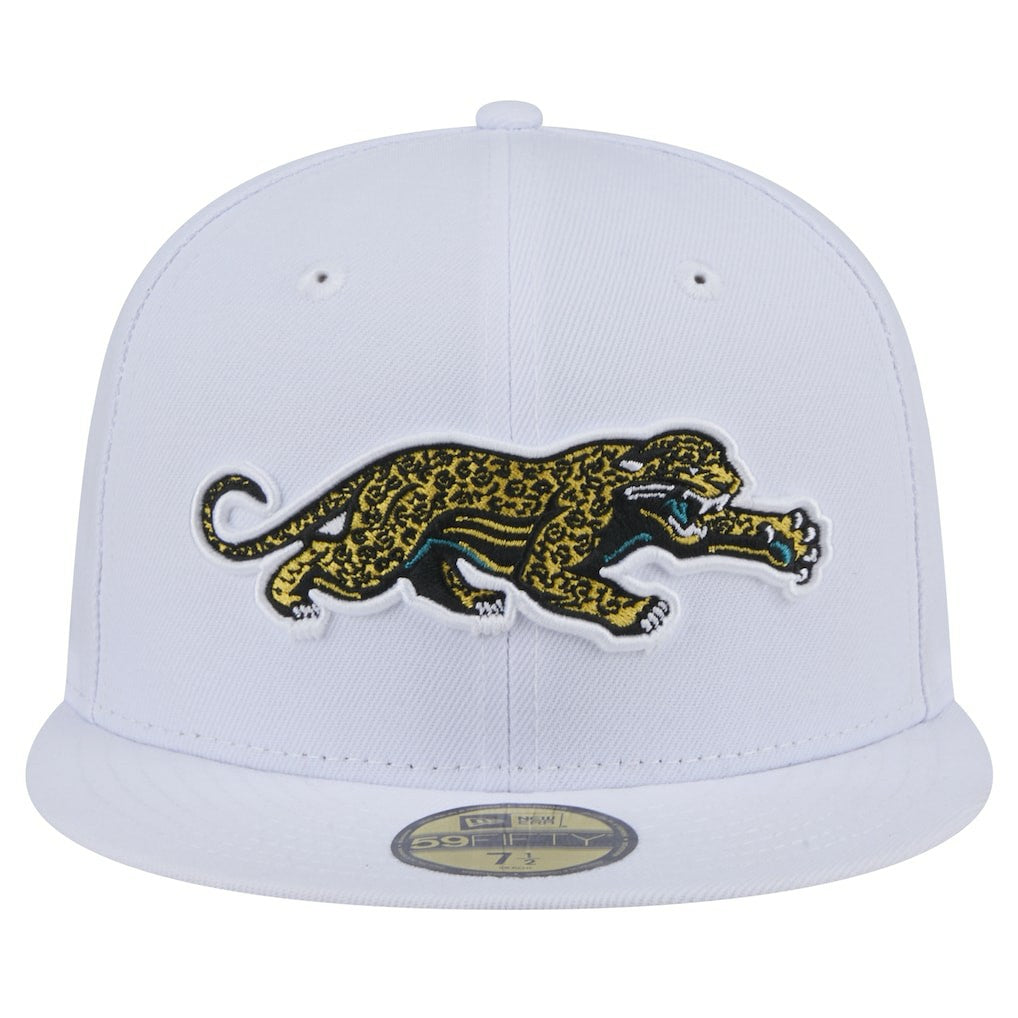 Jacksonville Jaguars New Era Throwback Crawl Omaha 59FIFTY Fitted Hat
