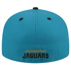 Jacksonville Jaguars New Era Throwback Crawl Flipside Two-Tone 59FIFTY Fitted Hat