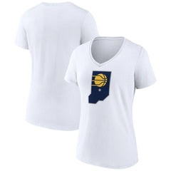 Indiana Pacers Women's Alternate Logo V-Neck T-Shirt Discount