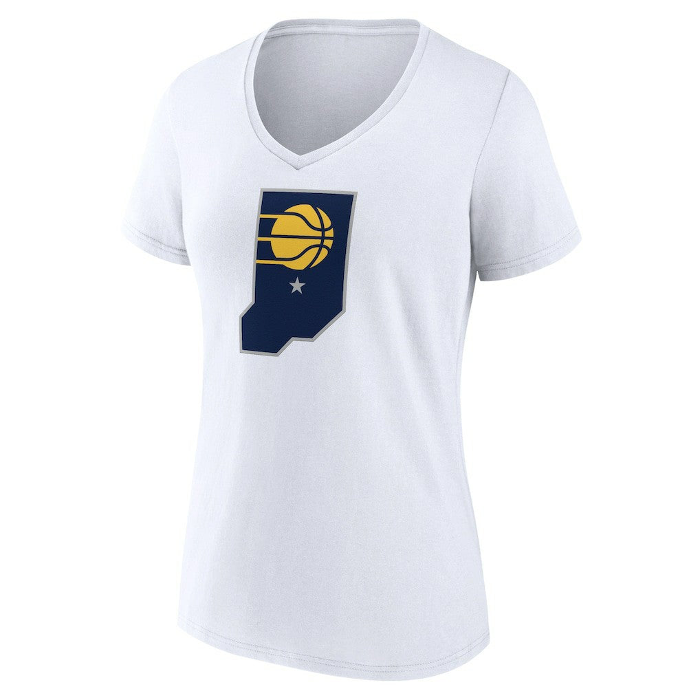 Indiana Pacers Women's Alternate Logo V-Neck T-Shirt Discount