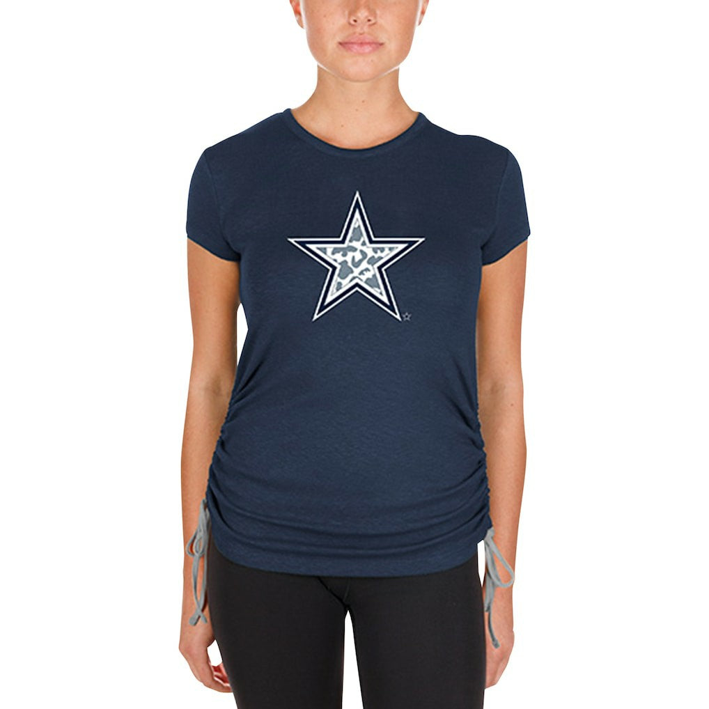 Dallas Cowboys New Era Women's Ruched Side T-Shirt