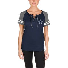 Dallas Cowboys New Era Women's Lace-Up Raglan T-Shirt