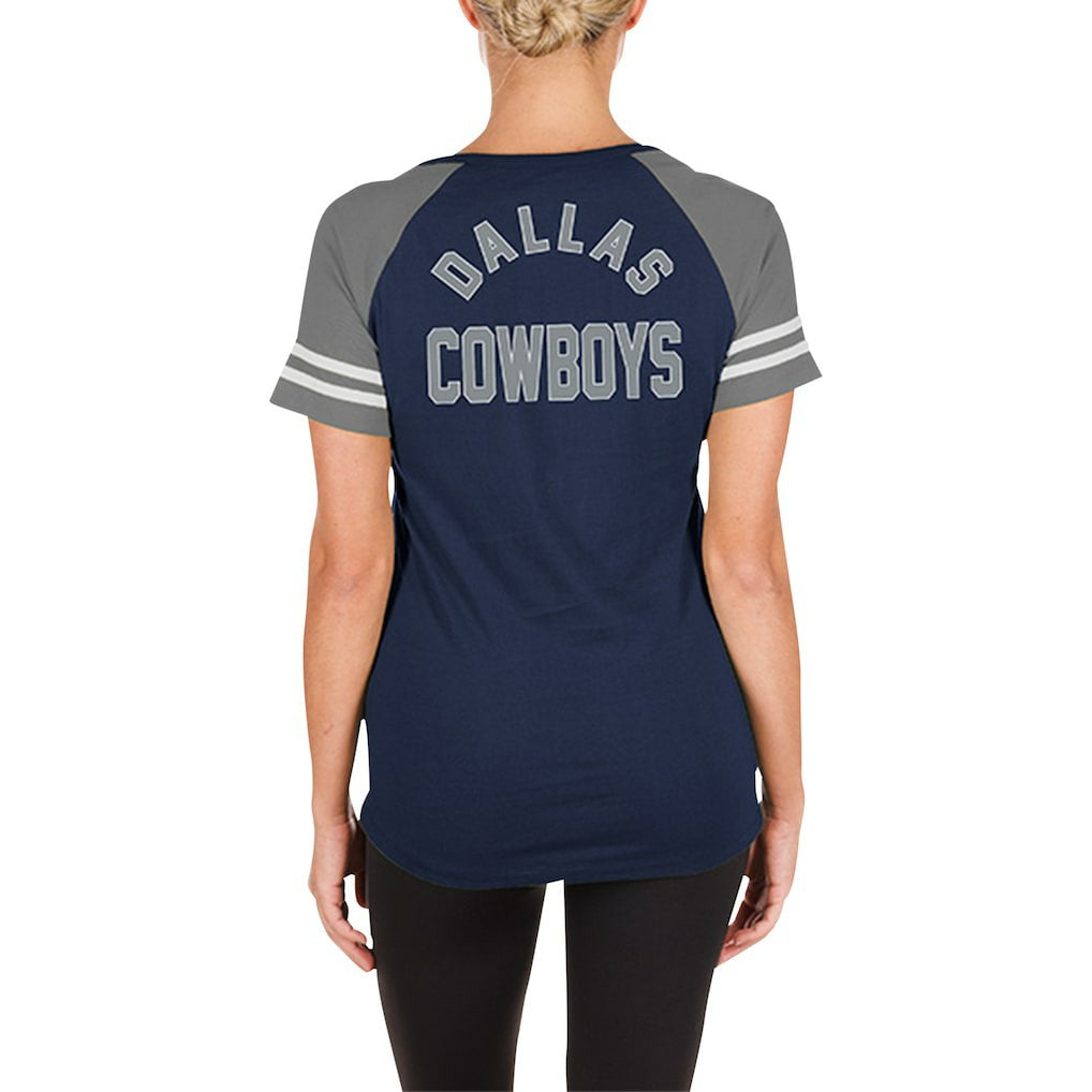 Dallas Cowboys New Era Women's Lace-Up Raglan T-Shirt