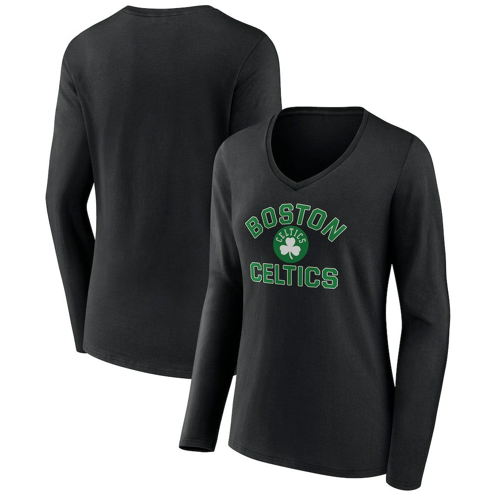 Boston Celtics Women's Overtime V-Neck Long Sleeve T-Shirt Outlet