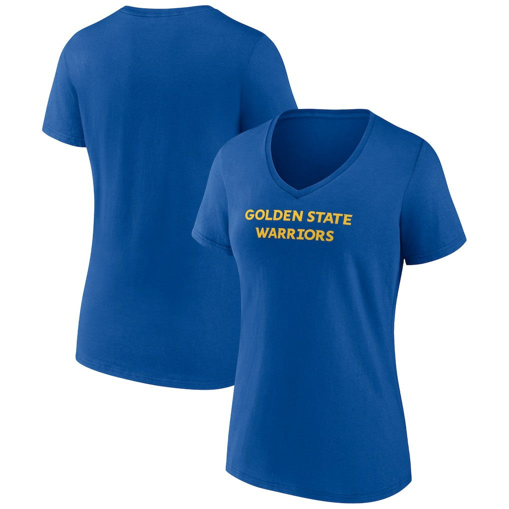 Golden State Warriors Women's Wordmark Team V-Neck T-Shirt sale On Sale
