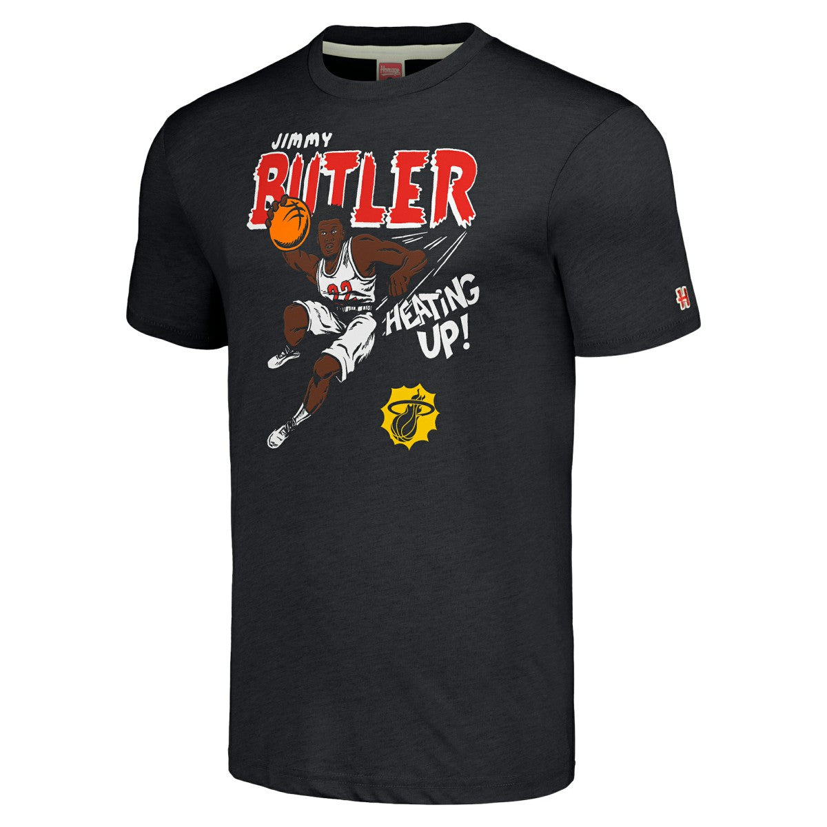 Jimmy Butler III Miami Heat Homage Comic Book Player Tri-Blend T-Shirt For Sale