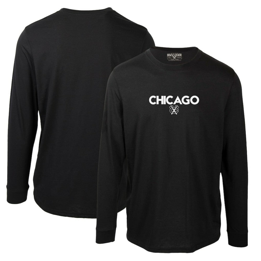 Chicago Blackhawks Levelwear Oscar City Capsule Long Sleeve T-Shirt For Sale