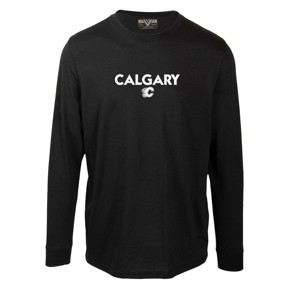 Calgary Flames Levelwear Oscar City Capsule Long Sleeve T-Shirt For Sale