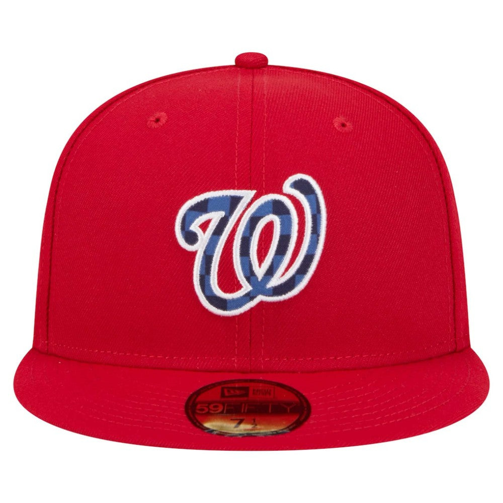 Washington Nationals New Era Checkered Undervisor 59FIFTY Fitted Hat | MLB Near me