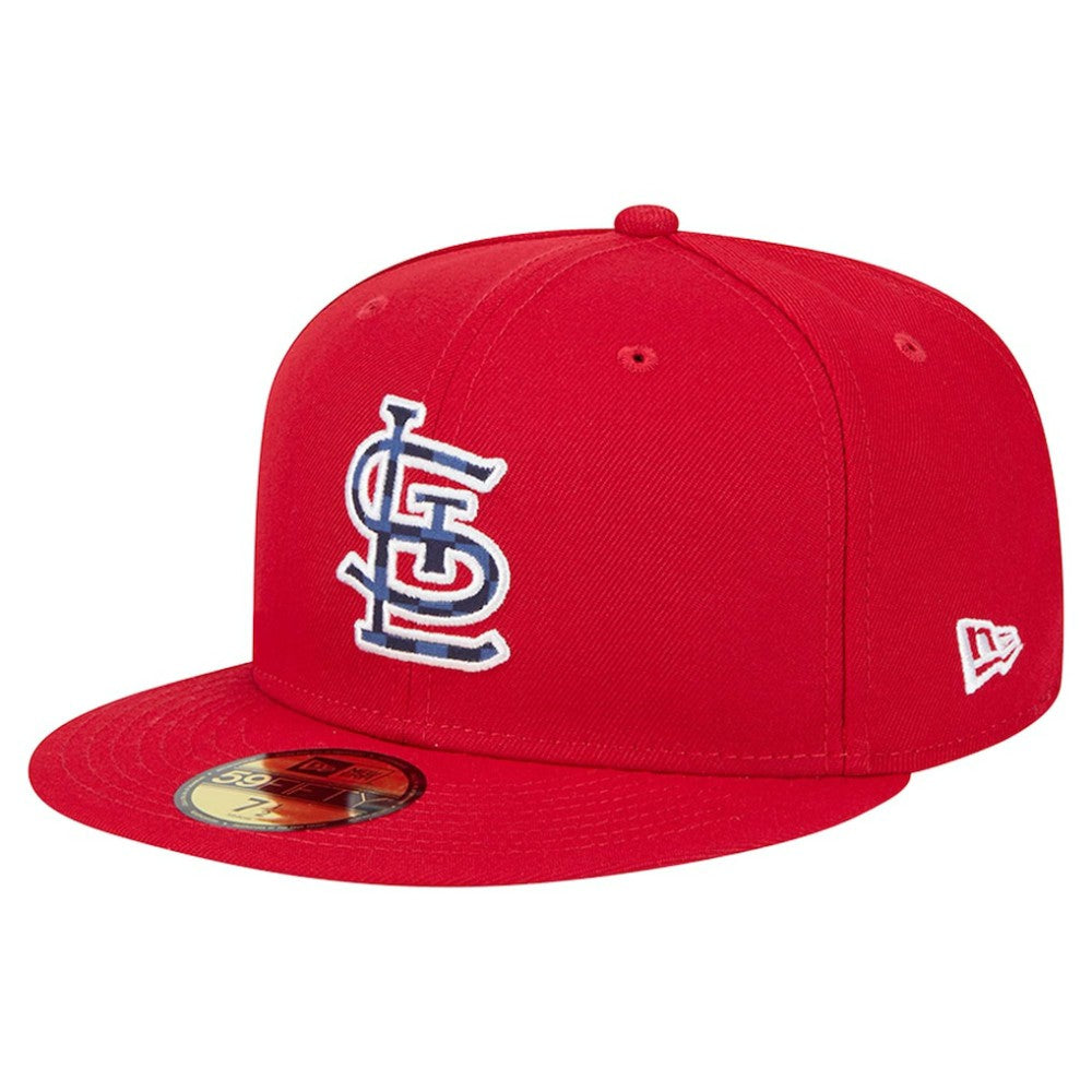 St. Louis Cardinals New Era Checkered Undervisor 59FIFTY Fitted Hat | MLB US