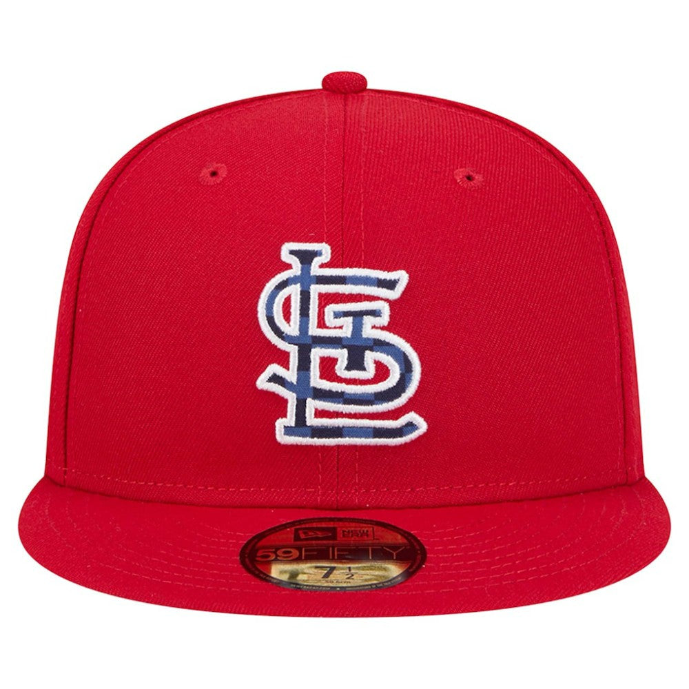 St. Louis Cardinals New Era Checkered Undervisor 59FIFTY Fitted Hat | MLB US