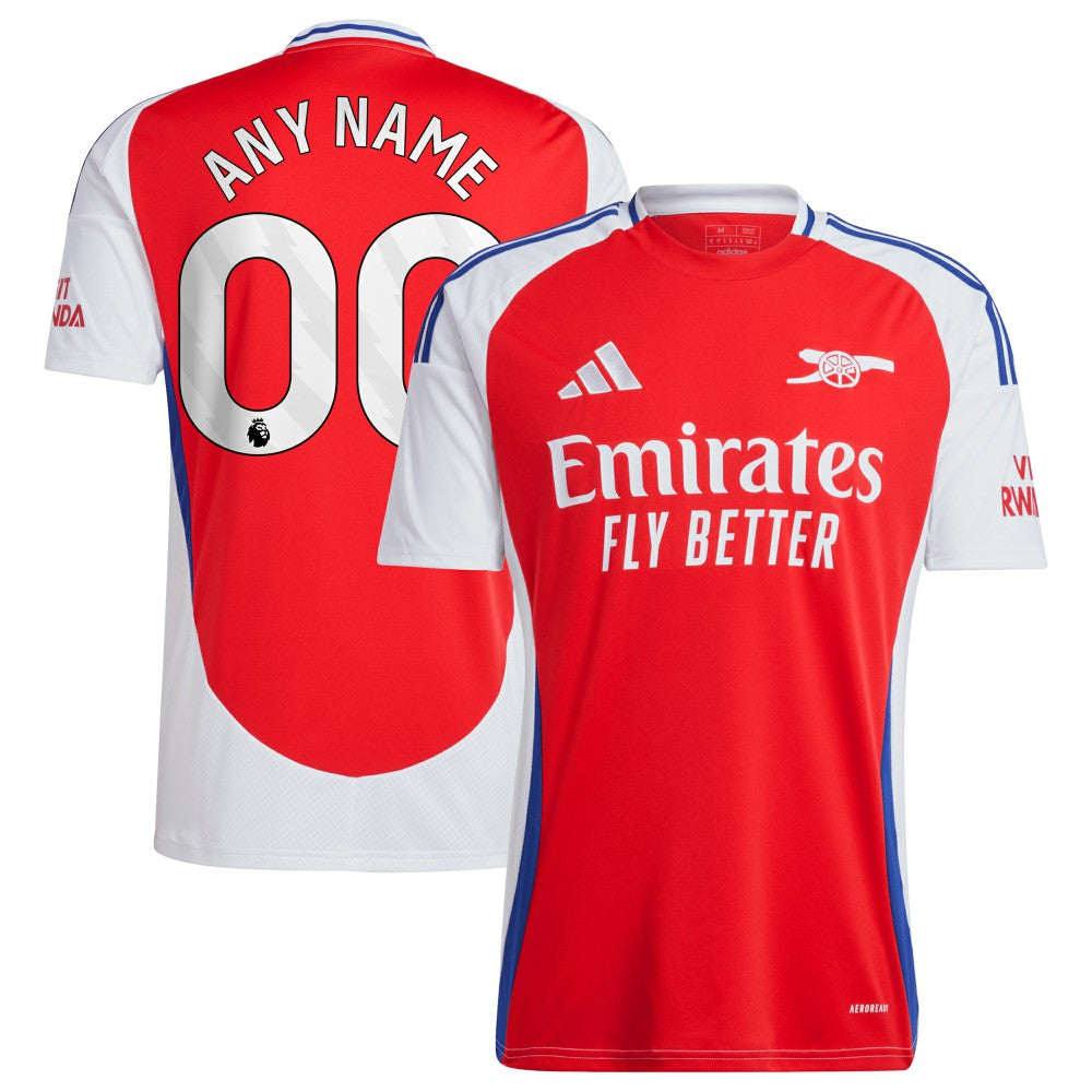 Arsenal 2024/25 Home Replica Custom Jersey – Red - Adidas