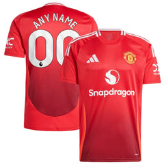 Manchester United 2024/25 Home Replica Custom Jersey Red - Adidas