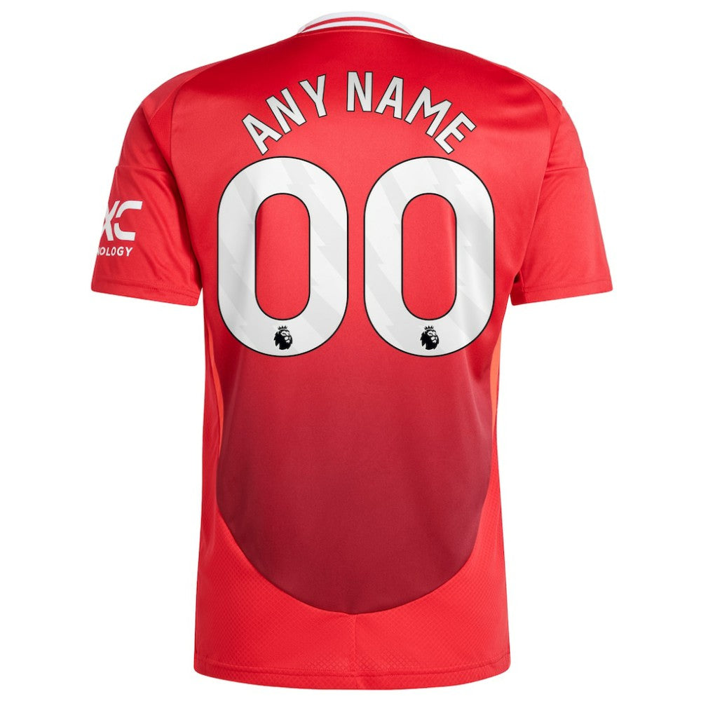 Manchester United 2024/25 Home Replica Custom Jersey Red - Adidas
