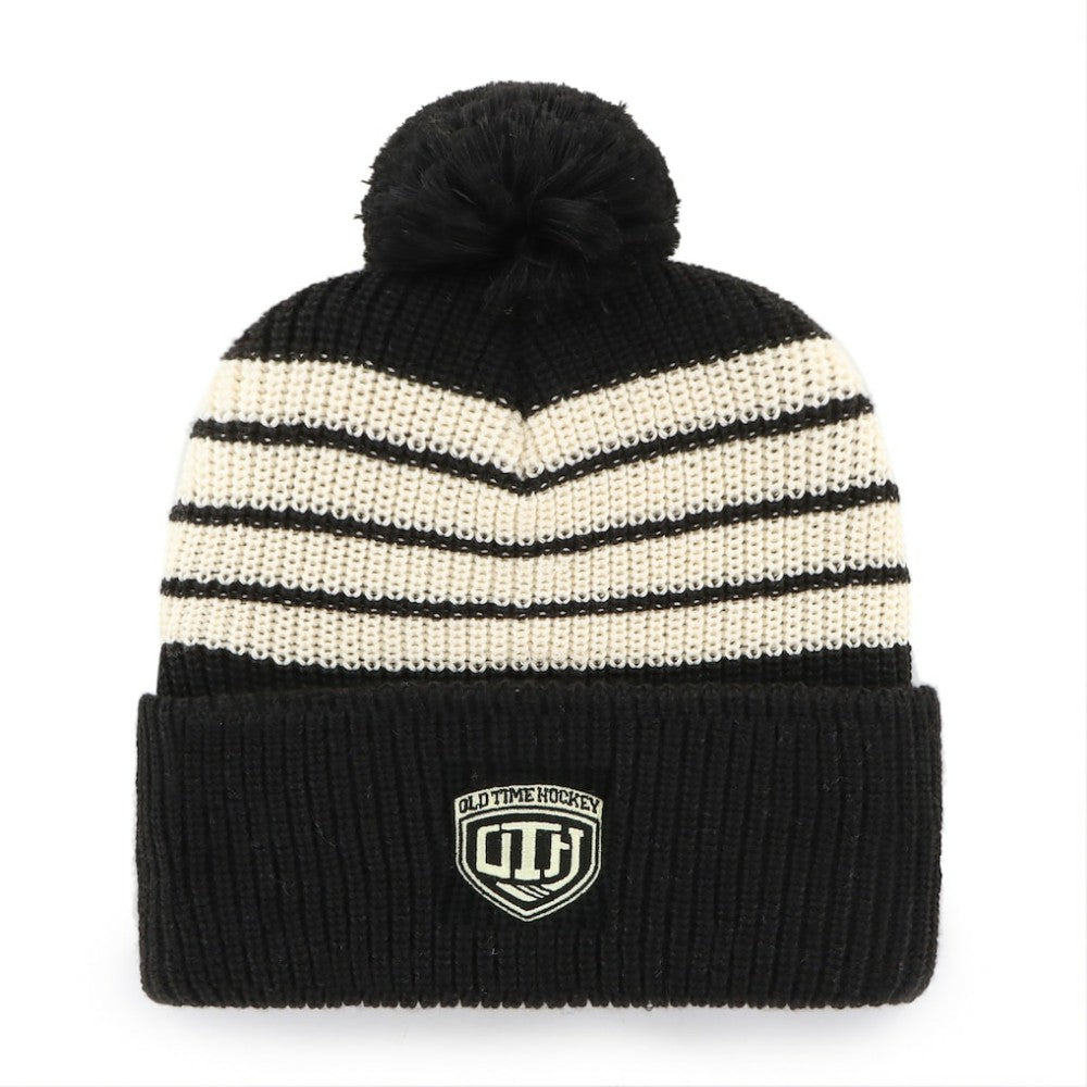 Chicago Blackhawks '47 Old Time Hockey Barn Cuffed Knit Hat with Pom Outlet