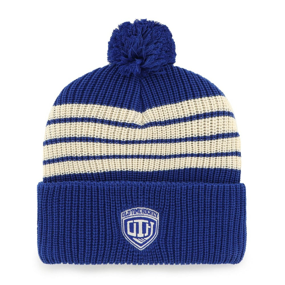 New York Rangers '47 Old Time Hockey Barn Cuffed Knit Hat with Pom Sale
