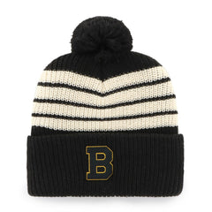 Boston Bruins '47 Old Time Hockey Barn Cuffed Knit Hat with Pom Online