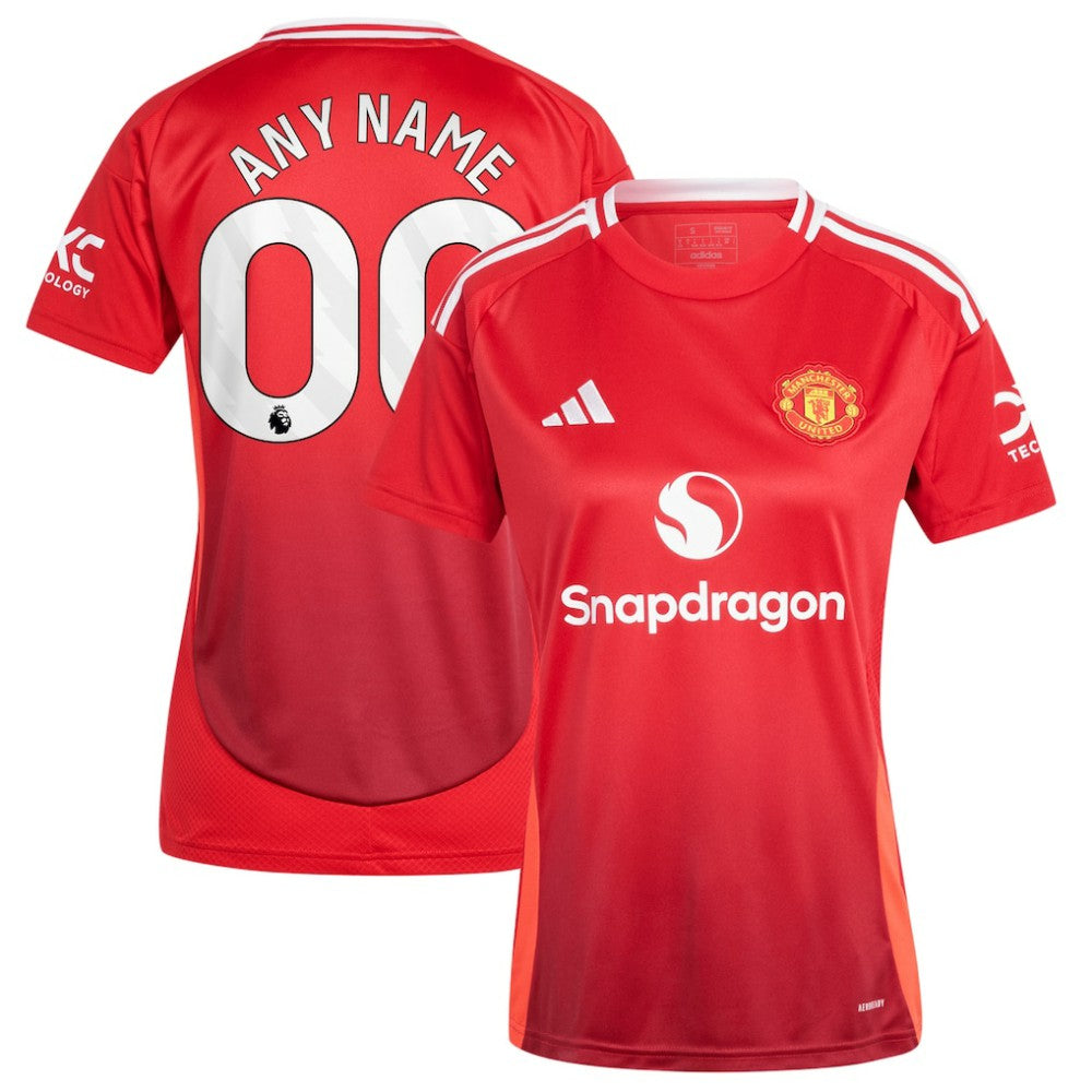 Manchester United Women's 2024/25 Home Replica Custom Jersey Red - Adidas