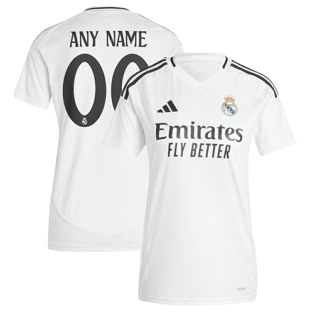 Real Madrid Women's 2024/25 Home Replica Custom Jersey White - Adidas