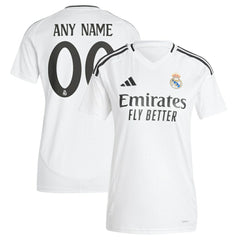 Real Madrid Women's 2024/25 Home Replica Custom Jersey White - Adidas