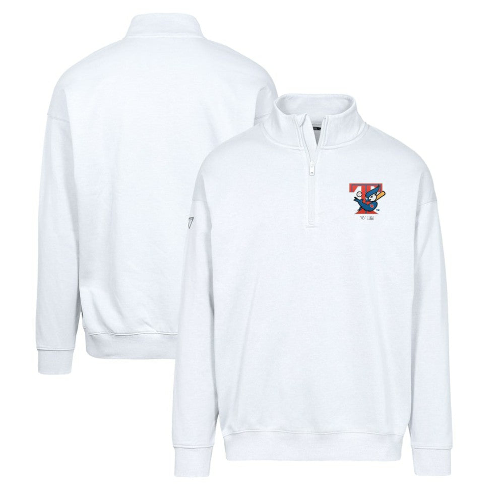 Toronto Blue Jays Levelwear Murray Core Logo Quarter-Zip Pullover Top | MLB Discount