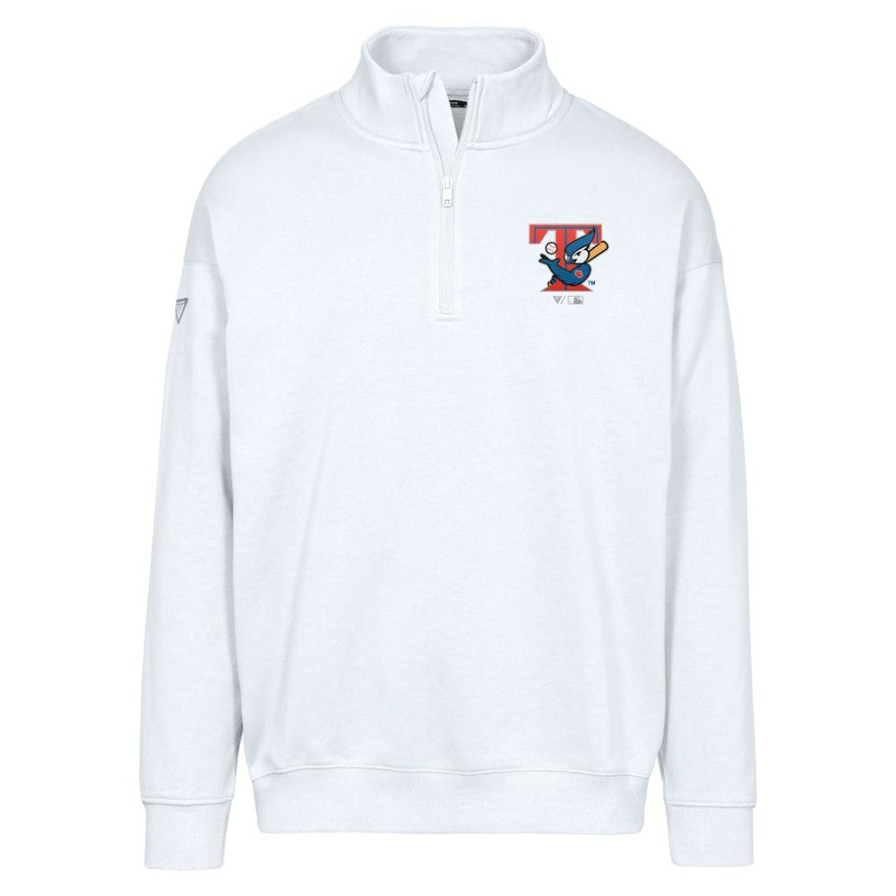Toronto Blue Jays Levelwear Murray Core Logo Quarter-Zip Pullover Top | MLB Discount
