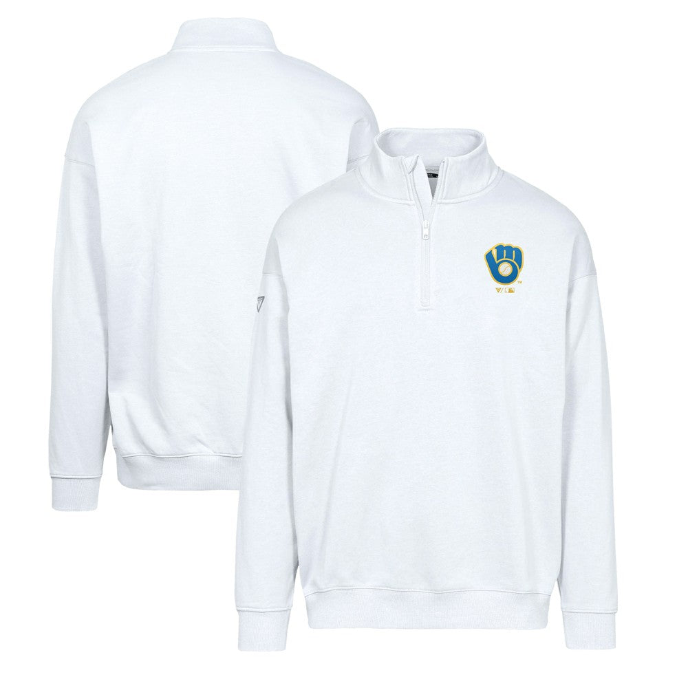 Milwaukee Brewers Levelwear Murray Core Logo Quarter-Zip Pullover Top | MLB Shop