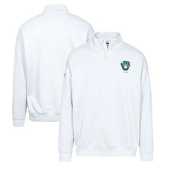 Milwaukee Brewers Levelwear Murray Core Logo Quarter-Zip Pullover Top | MLB Shop